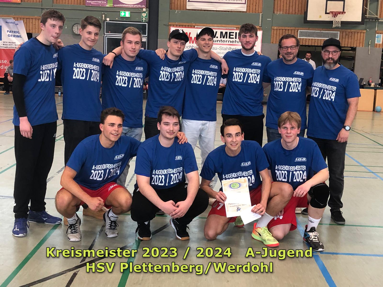 A Jugend HSV Plettenberg mit Text