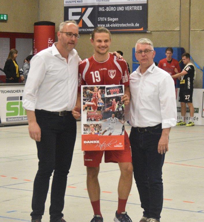 TuS Ferndorf Meister Frank Bocking Patrick Bettig und Dirk Stenger 2018